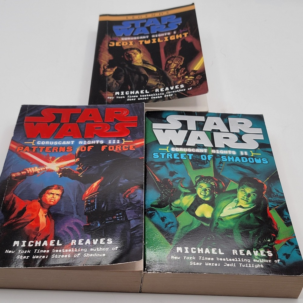 Michael Reaves Star Wars Coruscant Nights Trilogy Paperback‎ Legends Lot Good